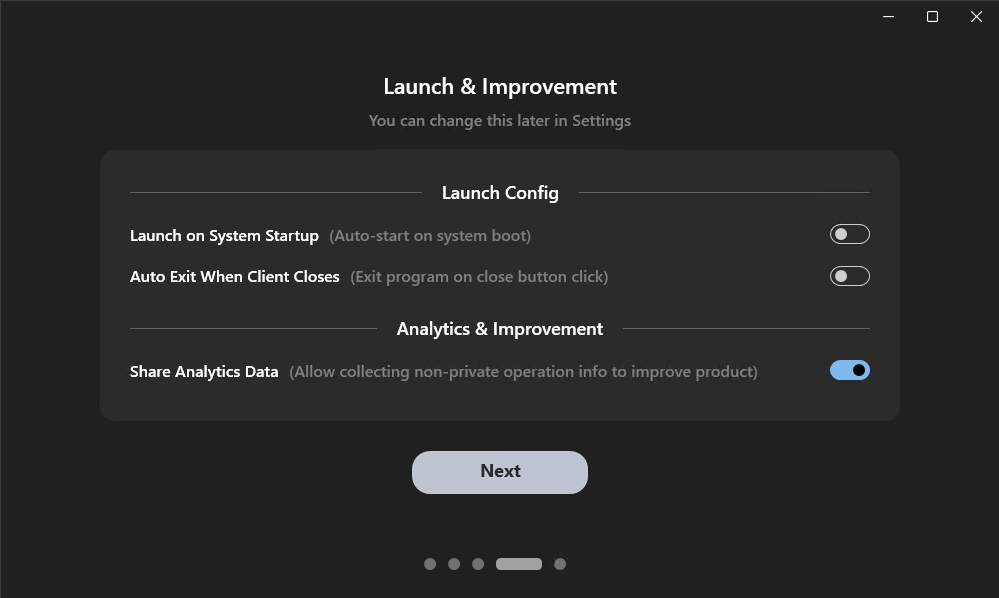 Launch and Improvement