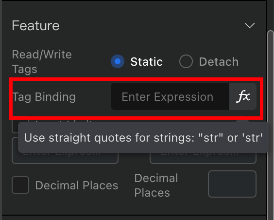 Component Tag Binding