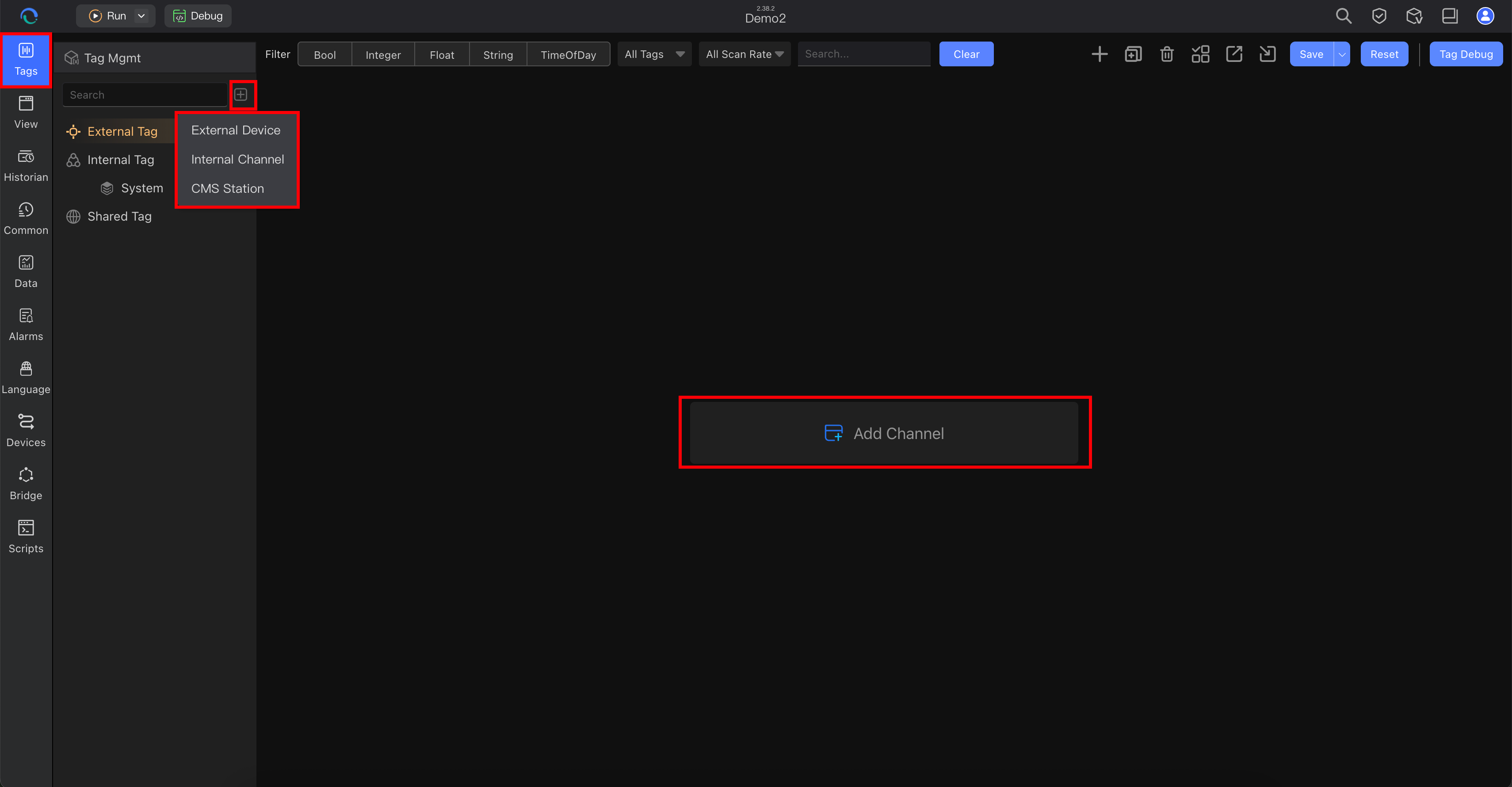 Add Channel